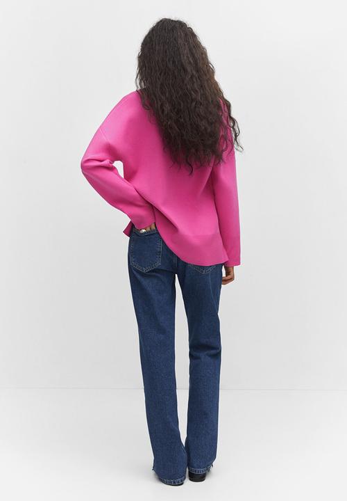MANGO - Sweater tortugav - bright pink