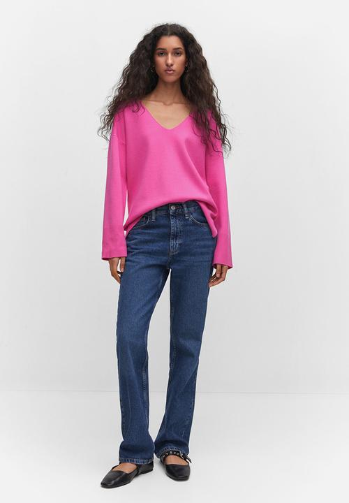 MANGO - Sweater tortugav - bright pink