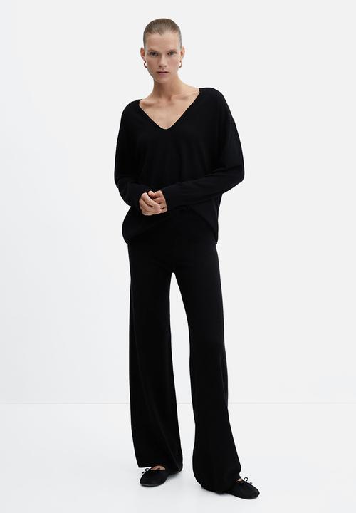 MANGO - Sweater vieira - black