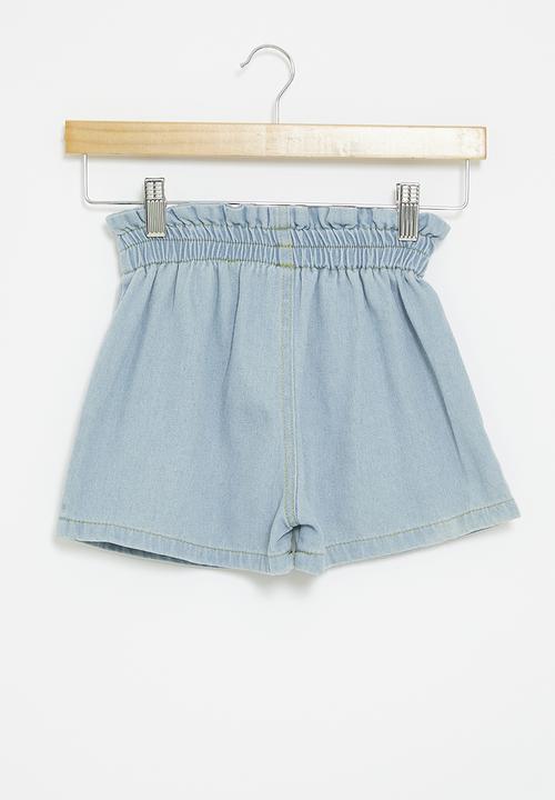Pop Candy - Elasticated waist shorts - light blue
