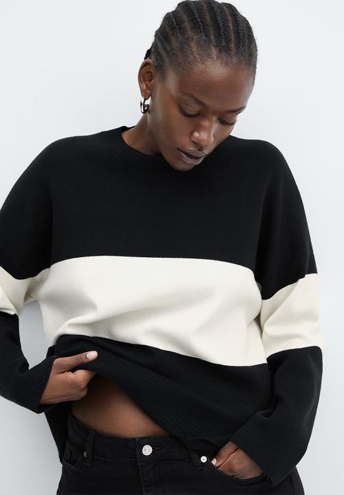 MANGO - Plus sweater tortugab - black