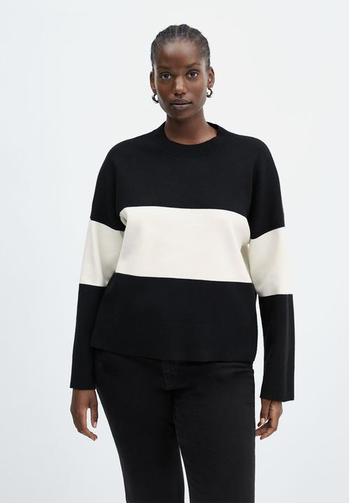 MANGO - Plus sweater tortugab - black