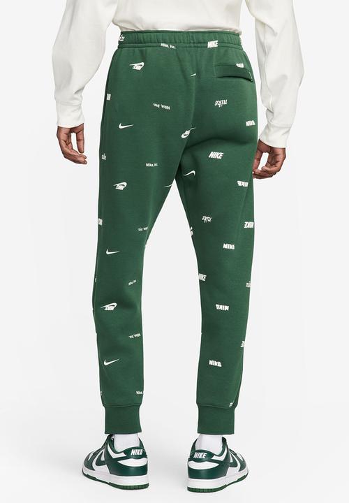 Nike - Club Fleece bb AOP joggers - green 