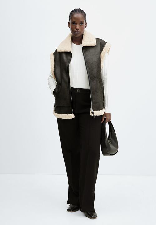 MANGO - Plus waistcoat harriet - black