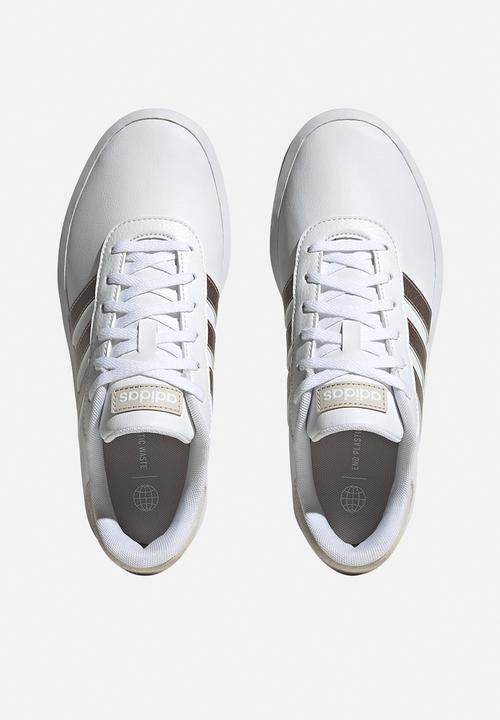 adidas Originals - Court platform - ftwr white/champagne met./alumina