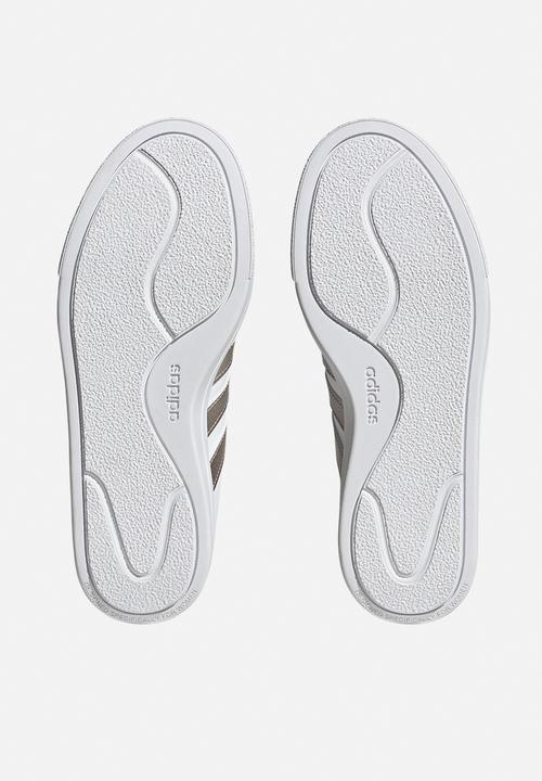 adidas Originals - Court platform - ftwr white/champagne met./alumina