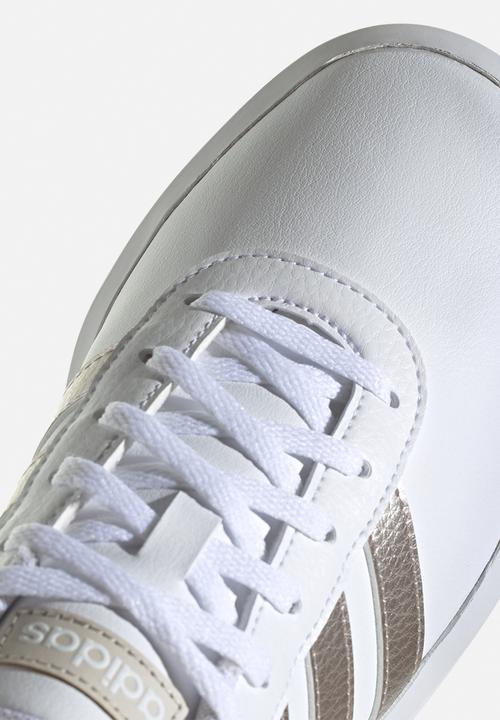 adidas Originals - Court platform - ftwr white/champagne met./alumina