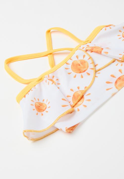 Pop Candy - 2 Piece bikini set - yellow & white