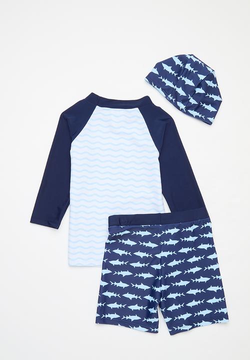 Pop Candy -  3 Piece swim set  - blue 