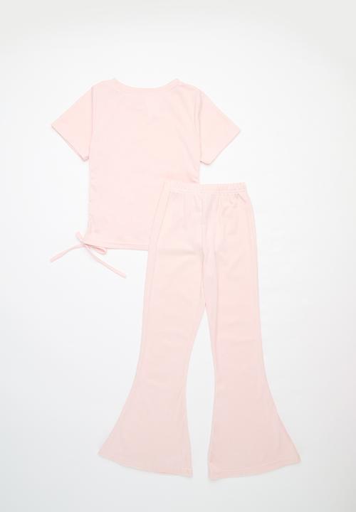 Pop Candy - Ribbed top and pants set - pink