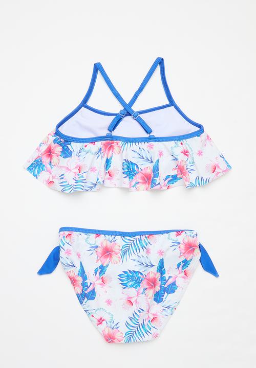 Pop Candy - Palm print  bikini set - blue