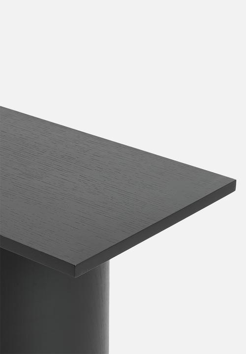Sixth Floor - James column leg console - black