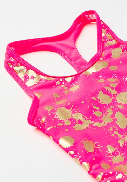 Pop Candy - 2 Piece tankini - pink & gold