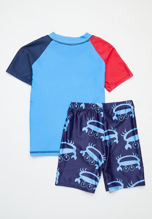 Pop Candy - Boys 2 Piece swimsuit - blue