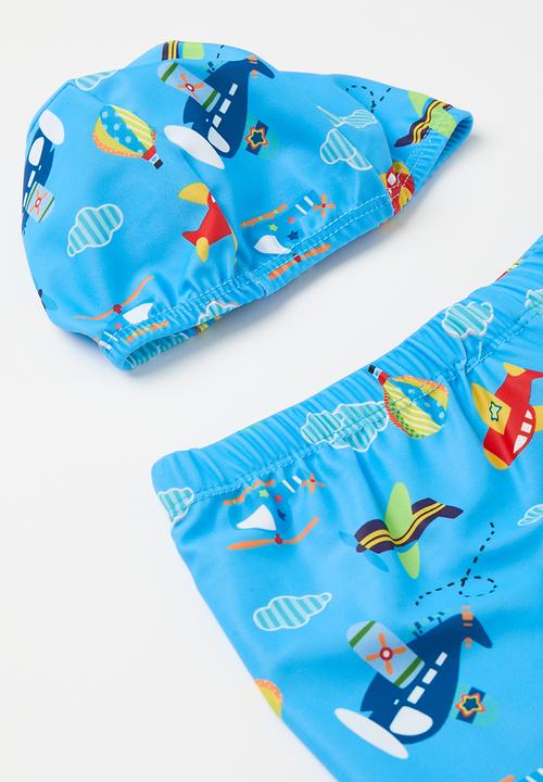 Pop Candy - Swim cap & shorts set - light blue