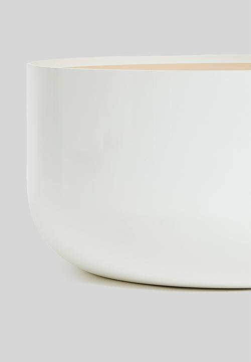 Sixth Floor - Benjamin storage coffee table - white & natural