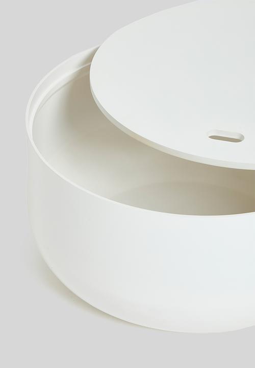 Sixth Floor - Benjamin storage coffee table - white & natural