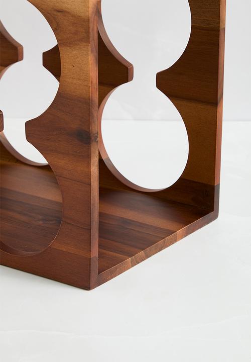 Sixth Floor - Vesper wooden wine rack - natural