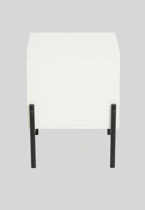 Sixth Floor - Blakely bedside table - white & natural