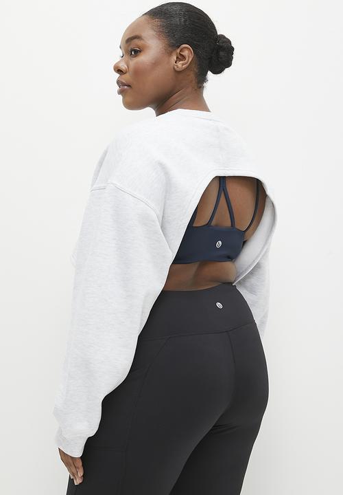 Cotton On - Plus Plush Cropped Shrug - Cloudy Grey Marle