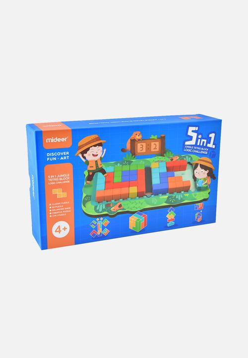 Greenbean Learning - 5-in-1 Jungle tetris block logic challenge - multi