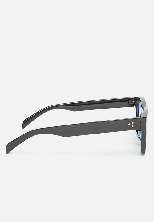 Superbalist - Jaylen square frame sunglasses - black & blue