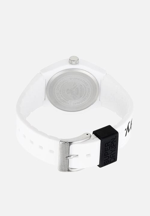 Superdry. - Silicone strap watch - white