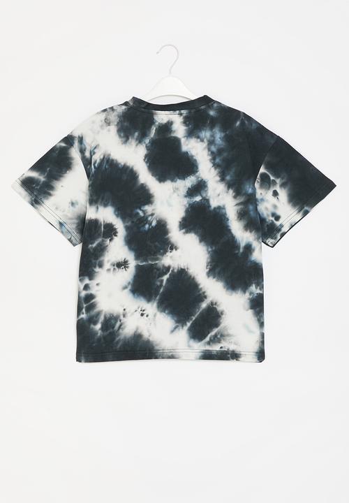 Pop Candy - Tie dye short sleeve tee - black & white