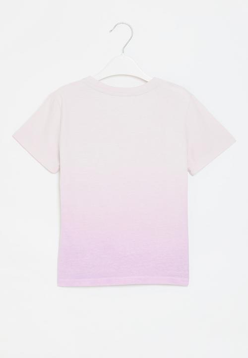 GUESS - Dip dye short sleeve t-shirt - new light lilac