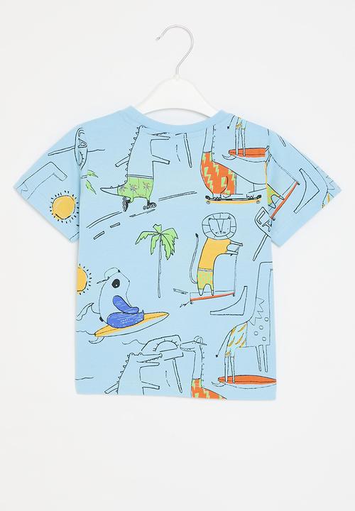Pop Candy - Printed tee - blue