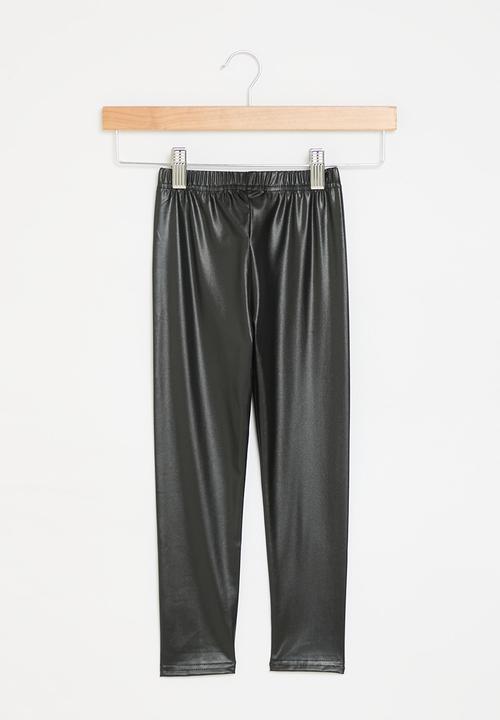 Pop Candy - Pleather leggings - black