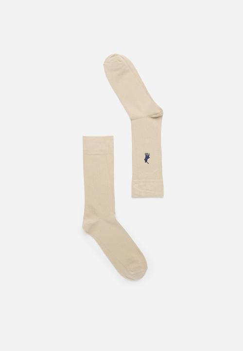 POLO - Polo plain sock - stone