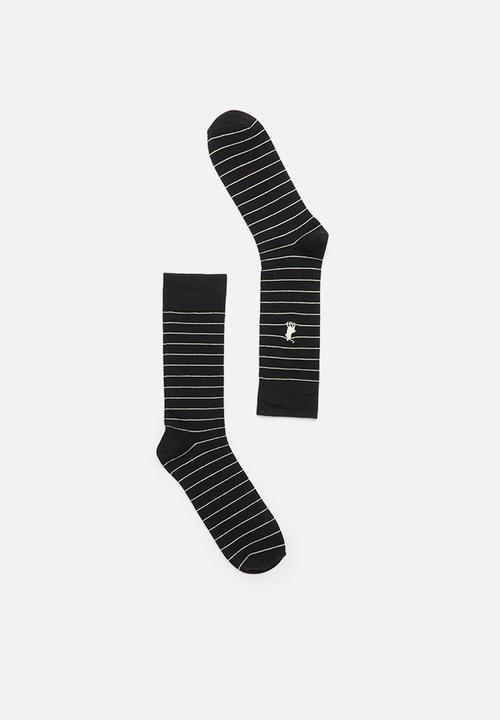 POLO - Striped Socks - Black