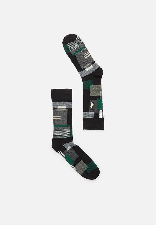 POLO - Multi stripe anklets - Black