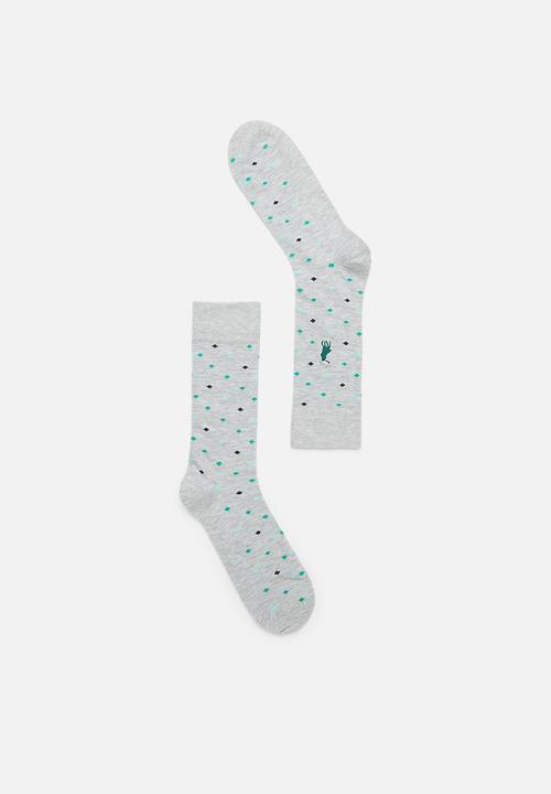 POLO - Multi Dots Socks - Silver
