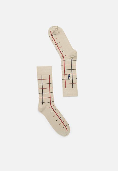 POLO - Striped Socks - Stone