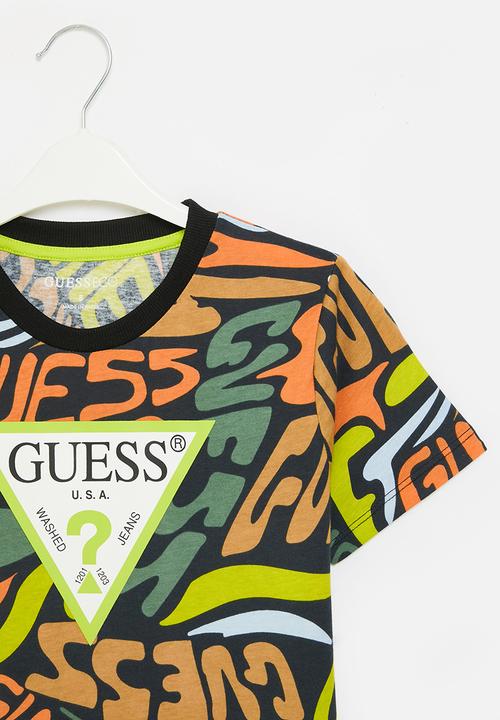 GUESS - Short sleeve t-shirt - allover guess