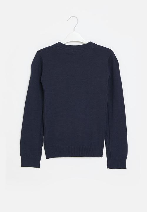 GUESS - Long sleeve sweater core - deck blue