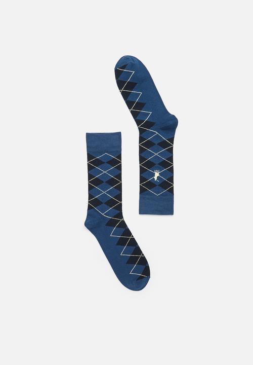 POLO - Argyle Socks - Navy
