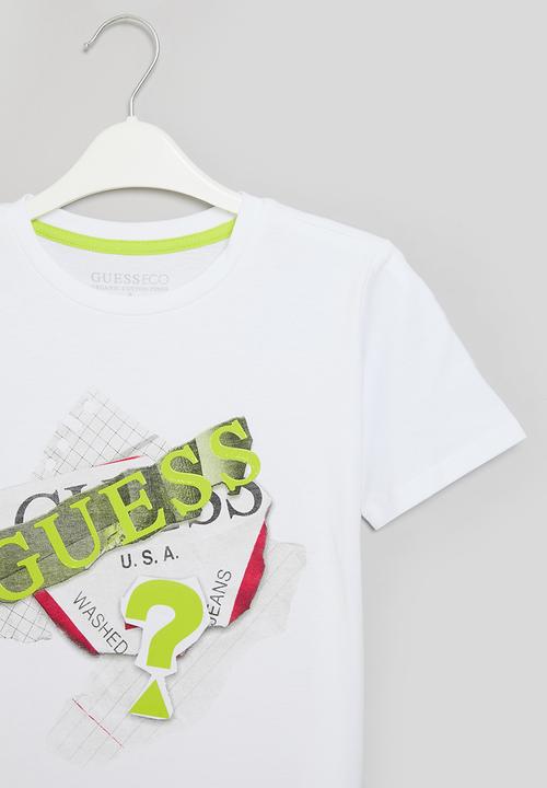 GUESS - Shorts t-shirt - pure white