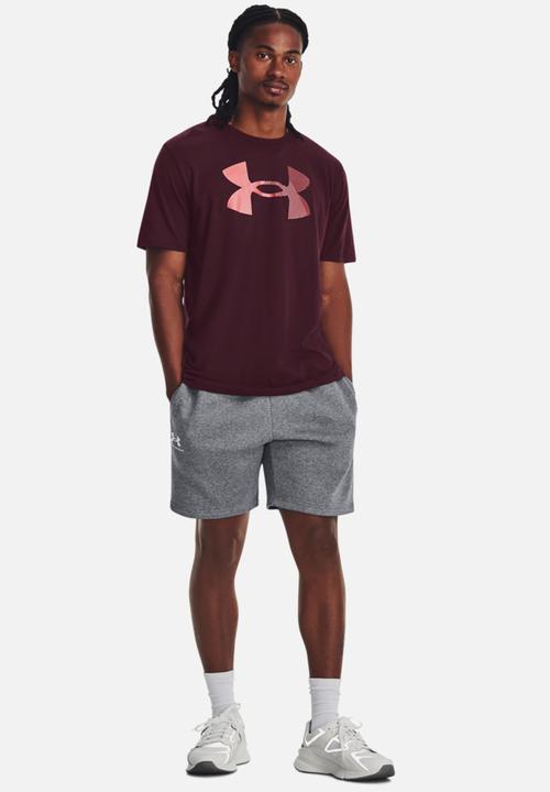 Under Armour - UA big logo fill ss tee - maroon 