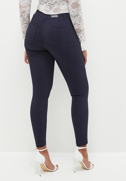 SISSY BOY - Reece: Mid Waist Skinny Leg - Navy