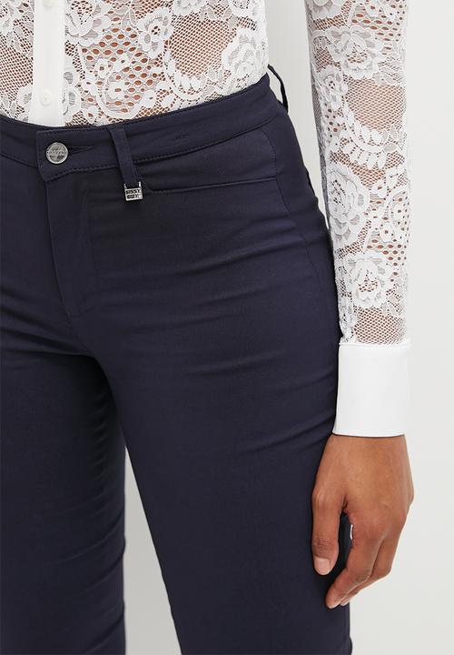SISSY BOY - Reece: Mid Waist Skinny Leg - Navy