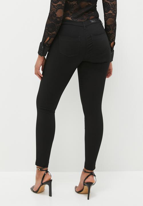 SISSY BOY - Reece: Mid Waist Skinny Leg - Black
