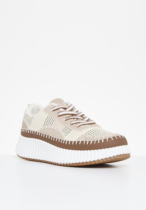Madison® - Colourblock platform sneaker - beige multi