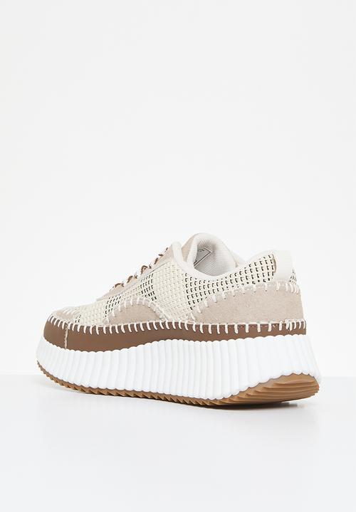 Madison® - Colourblock platform sneaker - beige multi