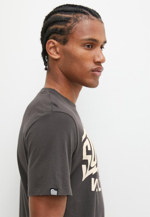 Superdry. - Retro rock graphic T-shirt - Carbon Grey