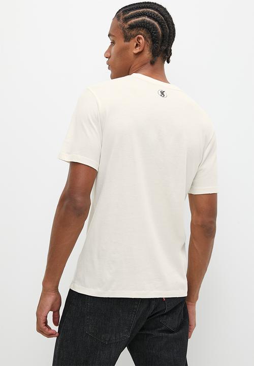 Superdry. - Retro rock graphic T-shirt - Cream