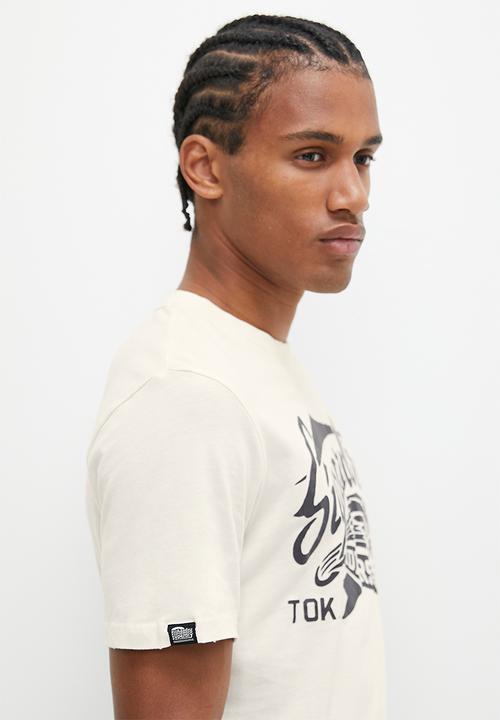 Superdry. - Retro rock graphic T-shirt - Cream