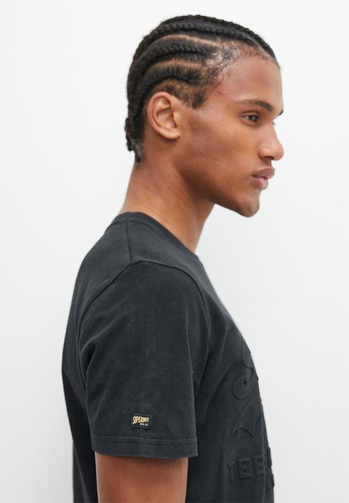 Superdry. - Embossed vl T-shirt - Jet Black